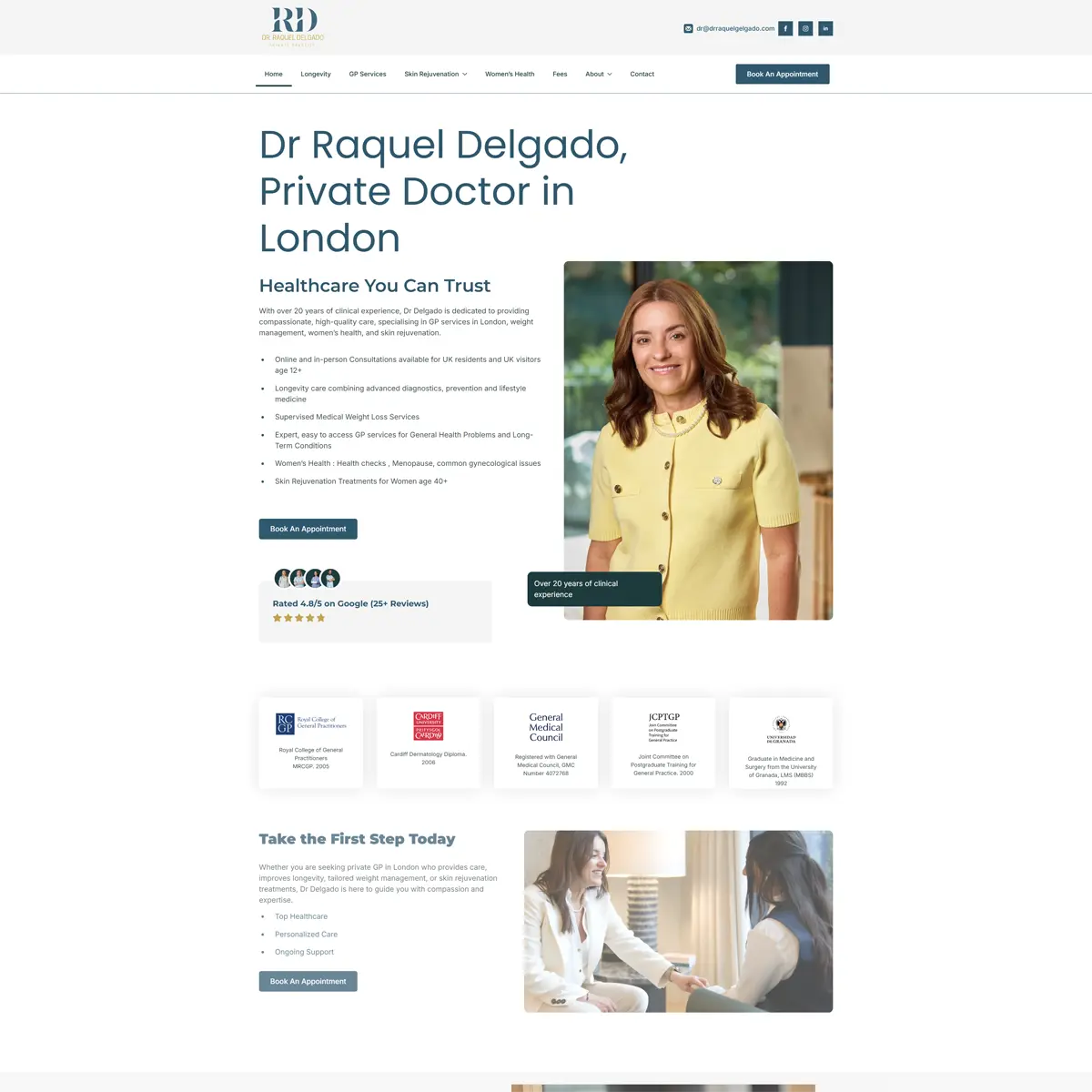 Dr Raquel Delgado website